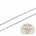 K18WGホワイトゴールドチェーンネックレス(カットボール)幅1.0mm 【代引不可】