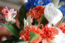 フラワーアレンジメント【オレンジ】:花束:手土産、記念日(各イベント)、ご自宅、お誕生日