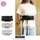 ★1,000円以内で買える!!【送料無料】【メール便対応】サテンリボンサッシュベルト ベルト フリーサイズ リボン ブラック ブラウン 太い トレンド レディース 春夏 サニプレ
