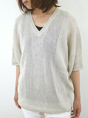 piacere　ピアチェーレ (Lokapala ロカパラ) 綿麻引き揃えモモンガプルオーバー・PC120411【ntrl-ladies】【style-selectshop】