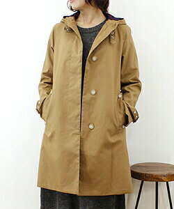 10％offクーポン→2/5(木)までTRADITIONAL WEATHERWEAR (トラディショナル ウェザーウェア)ライナーチェック フード付きコート DELVINE・7703A【楽ギフ_包装】レディース通販