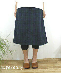 prit　プリット 綿麻ブラックウォッチスカート・72915【ntrl-ladies】【style-selectshop】