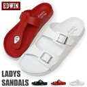 EDWIN サンダル レディース ビルケン風 フットベットサンダル フラットサンダル オフィス EW9401 EW9402 コンフォートサンダル