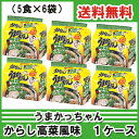 【6213】☆【送料無料】ハウス食品 うまかっちゃん博多からし高菜風味5食入り×6個パック(1ケース)※北海道は送料無料対象外※