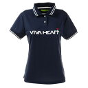 ビバハート(VIVA HEART) ゴルフウエア ポロシャツ レディース シンプルロゴ半袖ポロシャツ 012-22340-098 (レディース)