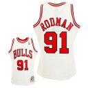 ミッチェルアンドネス(Mitchell&Ness) デニス ロッドマン シカゴブルズ スウィングマンユニホーム SMJYAC18079CBUWHIT97DRD (Men's)