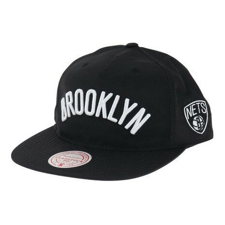 <strong>ミッチェル</strong>アンド<strong>ネス</strong>（Mitchell&Ness）（メンズ）NYLON7 DEADSTOCK <strong>キャップ</strong> Brooklyn Nets 5MUSJS19105-BNEBLCK