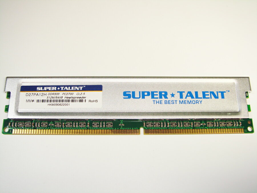 ▲MAC G4 対応安定性抜群▼ PC-2700 DDR333MHz 184PIN 512MB Supertalent 新品