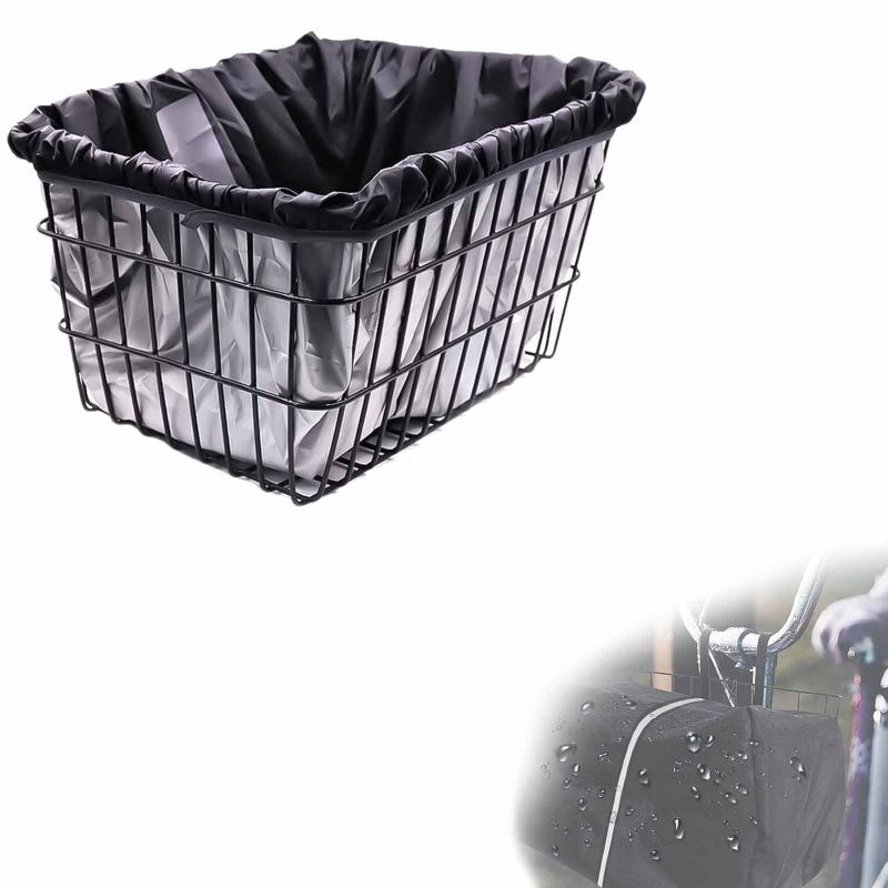 KASELIN 自転車 バスケット カバー 自転車カゴカバー 防水 厚手 丈夫 大きめ 防水保護カバー 取り付けが簡単 前かごカバー 自転車用バスケットライナー 雨の日には必須 自転車アクセサリー