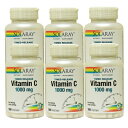 【6個セット】ビタミンC 1000mg 100粒(2段階タイムリリース型)054-04450 サプリメント 健康サプリ サプリ ビタミン ビタミンC SOLARAY ソラレー 栄養補助 栄養補助食品 アメリカ 国外 カプセル サプリンクス 通販 楽天