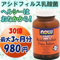 ≪期間限定41％OFF≫アシドフィルス乳酸菌 30億 90粒（プロバイオティクス/ウィルスに負けないための栄養補給）【SBZcou1208】