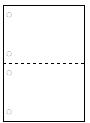 【代引き不可】日本記録紙A4ミシン目入り用紙【A4 2分割 4穴／2500枚】...:supply-center:10008480