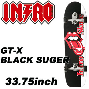 INTRO,イントロ,スケートボード,コンプリート●BLACK SUGER 33.75inch