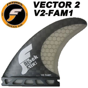 フィン,FUTUREFINS,フューチャーフィン●VECTOR2 V2-FAM1　ブラックスティック