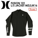 〔あす楽対応〕【送料無料】Hurley,ハーレー,ウェットスーツ,タッパー,長袖,17ss●2017 FUSION 101 L/S JACKET MZLSJK17