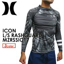 〔あす楽対応〕Hurley,ハーレー,ウェットスーツ,ラッシュガード,紫外線対策,17ss●ICON L/S RASHGUARD MZRLSIC17