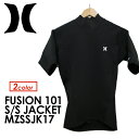 〔あす楽対応〕【送料無料】Hurley,ハーレー,ウェットスーツ,タッパー,半袖,17ss●2017 FUSION 101 S/S JACKET MZSSJK17