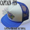 値下げしました!CAPTAIN FIN/キャプテンフィン CANTINA トラッカー TRUCKER HAT ROYAL CAP/キャップ HAT/ハット 帽子