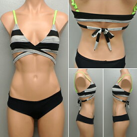 HURLEY/ハーレー新作レディースBIKINI/ビキニLINEDWARPBRA/BRIEFBLK女性用水着