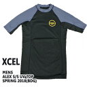値下げしました!XCEL/エクセル メンズ半袖ラッシュガード...