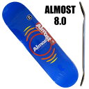 ALMOST/オルモスト スケートボード デッキ REFLEX HYB BLUE 8.0 DECK スケボーSK8 