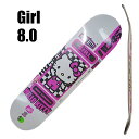 GIRL/ガール スケートボード デッキ SANRIO TOKYO SPEED CARROLL 8.0 DECK スケボーSK8 MIKE CARROLL KITTY/キティ サンリオコラボ
