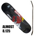値下げしました!ALMOST/オルモスト スケートボード デッキ RED HEAD HYB BLACK 8.125 DECK スケボーSK8
