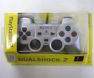 【中古】PS2ハード アナログコントローラ (DUAL SHOCK2) サテン・シルバー【画】