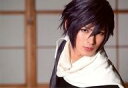 【中古】生写真(男性)/俳優 松田凌(斎藤一)/横型・バストアップ・衣装黒白・体左向き/ミュージカル「薄桜鬼」風間千景篇 個人セットブロマイド