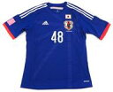 【中古】衣類その他(女性アイドル) 川栄李奈ネーム入り AKB48マーキングadidasサッカー日本代表ユニフォーム Oサイズ