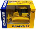 【中古】ミニカー 1/87 KOMATSU D61PXi-23 CRAWLER DOZER(イエロー) -コマツ D61PXi-23 ブルドーザー- オリジナルミニチュア