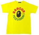 【中古】衣類 エイプロゴ チャリTシャツ イエロー SSサイズ 「24時間テレビ 30(2007年)」