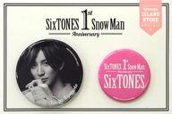 【中古】バッジ・ピンズ [台紙付き] 京本大我(SixTONES) 缶バッジセット(2種) 「SixTONES Snow Man 1st Anniversary」