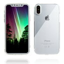iPhone X ケース エアクッションTPU ガラスフィル...