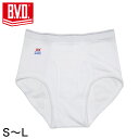 BVD メンズブリーフ はき込み深め 綿100% S~L (コットン 前開き 下着 肌着 インナー 男性 紳士 パンツ ボトムス 白 ホワイト S M L)