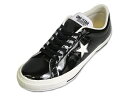 С2010MADE IN JAPAN CONVERSE С  ONE STAR ENAMEL-LEATHR OXLIMITED EDITIONɥС 󥹥 ʥBLACK ֥å