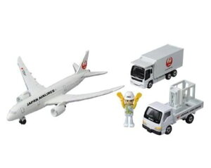 楽しく遊べるおもちゃ・玩具　カーコレクション　ミニカー　トミカギフトセット　787エアポートセット（JAL）　〈趣味・コレクション玩具 大人・子供向け 飛行機 ボーイング787 フードローダー マーシャラーカー 人形の鈴勝（すずかつ）通販〉
