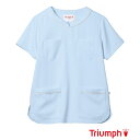白衣 Triumph(トリンプ) スクラブ サックス Swe...