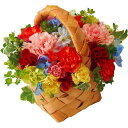 【送料込み/直送】キャンディーカラーバスケットアレンジMother's Day 2021 母の日ギフト 母の日 母の日プレゼント|Mキャンディーカラーアレンジ|