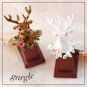 【gargle/ガーグル】stag! リングリースを付けたトナカイをモチーフしたアクセサリーメール便不可 サイズ 約12号【Xmas クリスマス 鹿 シカ】 10P18Jun16