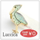 ルチカ Luccica ハシビロコウさん 【ブローチ】 DM便可能 とり 鳥 かわいい おしゃれ 小さめ ブローチ 青