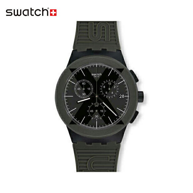 【公式ストア】Swatch スウォッチ X-DISTRICT GREEN エックスディストリクト・グリーン SUSB414Originals(オリジナルズ) New Chrono Plastic(ニュークロノプラスチック) 【送料無料】(素材)ベルト：シリコンメンズ 腕時計 人気 定番 プレゼント