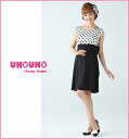 【あす楽】 UNOUNO Honey Angelウエストタック ドット切り替え授乳ワンピース 【楽ギフ_包装】《授乳服/半袖/神田うの/ウノウノ》