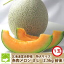 北海道富良野産 赤肉メロン 最高級 特大サイズ 1玉(2500g以上)【送料無料】【お中元ギフト】【DEAL】