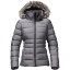 (取寄)ノースフェイス レディース ゴッサム 2 フーデッド ダウン ジャケット The North Face Women Gotham II Hooded Down Jacket Tnf Medium Grey Heather