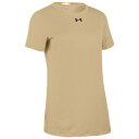 【クーポンで最大2000円OFF】(取寄)アンダーアーマー レディース チーム ロッカー ショートスリーブ 半袖 Tシャツ Under Armour Women's Team Locker S/S T-Shirt Vegas Gold Black