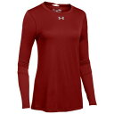 【クーポンで最大2000円OFF】(取寄)アンダーアーマー レディース チーム ロッカー ロングスリーブ Tシャツ Under Armour Women's Team Locker L/S T-Shirt Cardinal Metallic Silver