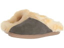 (取寄)ミネトンカ レディース シープスキン ミュール Minnetonka Women Sheepskin Mule Grey Suede