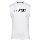 (取寄)アンダーアーマー メンズ FTBL ショートスリーブ コンプレッション モック Underarmour Men's FTBL S/S Compression Mock White Black White