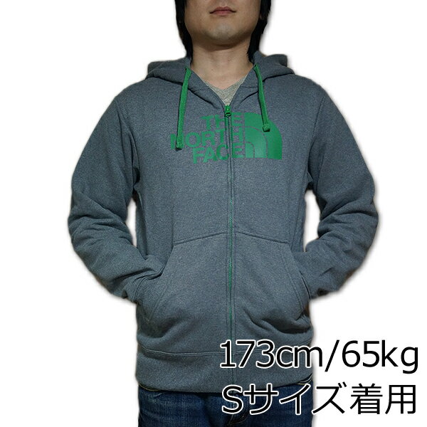 m[XtFCX Y n[t h[ tWbv XEFbg p[J[ The North Face Men's Half Dome Full-Zip Hoodie Charcoal Grey Heather/Amazon Green yΉ